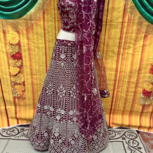 wine-shell-lehenga-choli