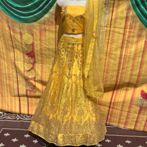 Yellow-Peacock-Lehenga