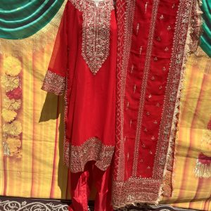 red-salwar-suit