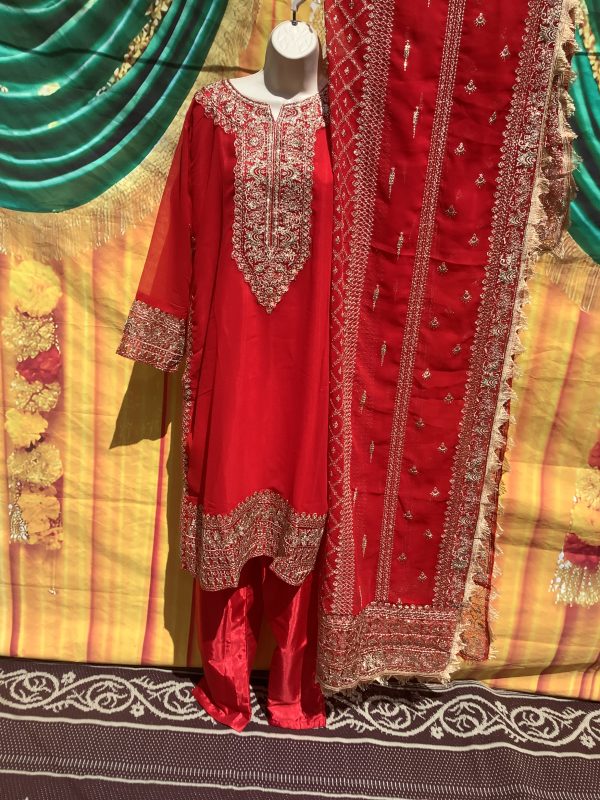 red-salwar-suit