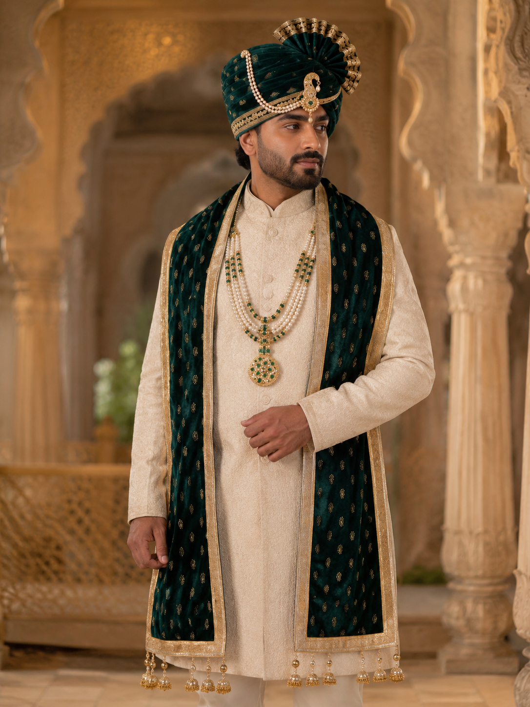 Emerald Green Groom Wedding Accessory Set