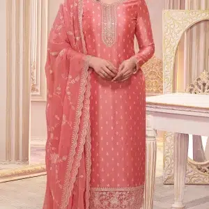 Peach Salwar Kameez