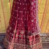 Burgundy Curve Lehenga Set - Image 2