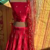 Rose Pink Curve Lehenga Set - Image 2