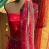 Rose Pink Zari Lehenga Set - Image 2
