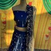 Blue Zari Lehenga Set - Image 3