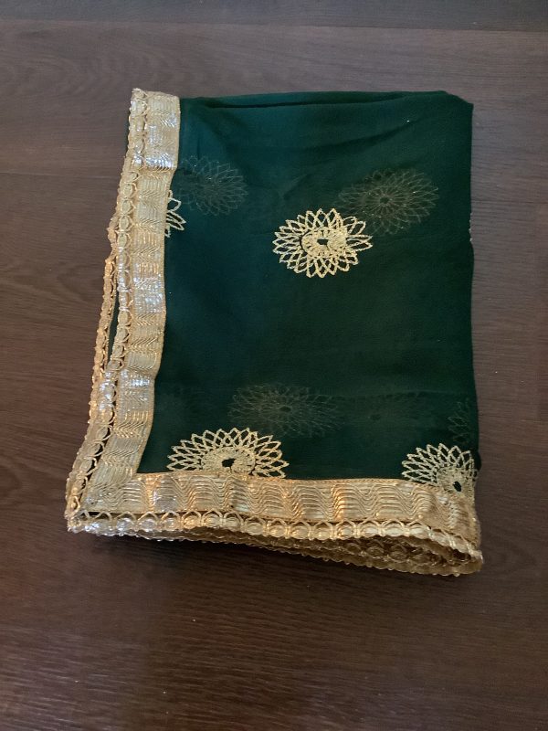 green-floral-dupatta