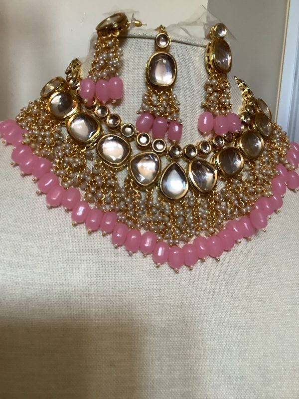 pink-faux-necklae-set