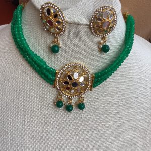 green-crystal-necklace-set