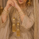 Pearl & Gold Bridal Kaleera Pair – Traditional Wedding Kaleeras