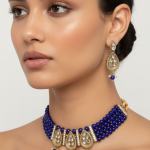 royal-blue-beaded-choker