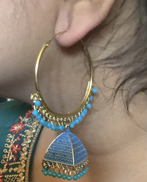 blue-hoop-jhumka