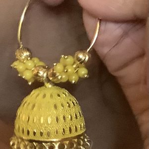 yellow-beaded-hoop