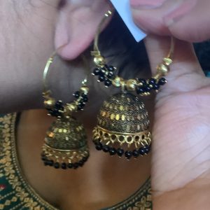 black-beaded-hoop-jhumka