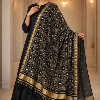 black-bandhani-dupatta