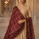 burgundy-sequin-dupatta