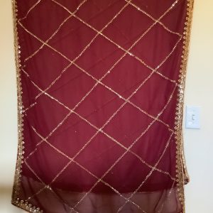 buy-burgundy-vintage-dupatta