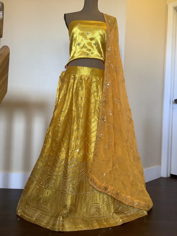 buy-chevron-yellow-lehenga
