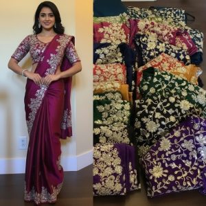 magenta-saree