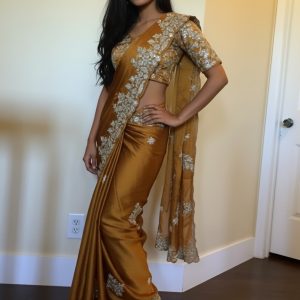 mustard-saree
