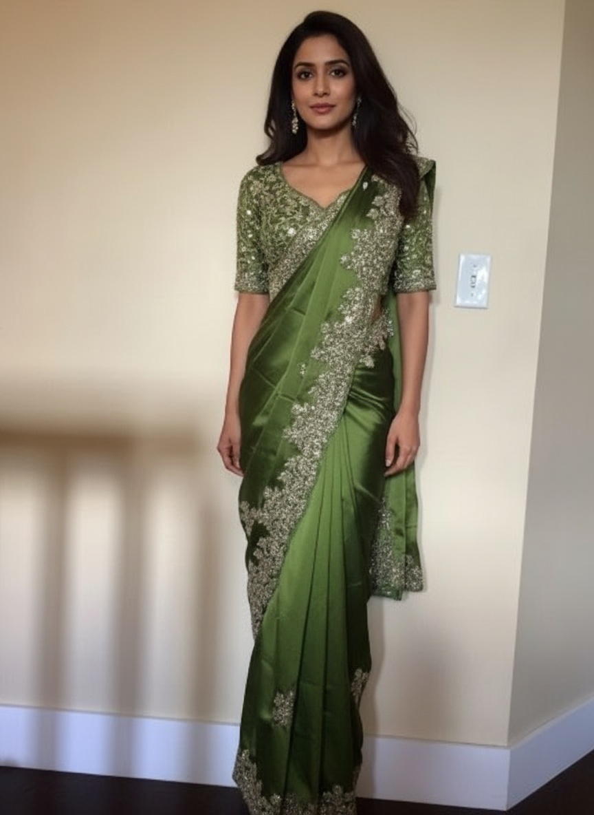 olive-saree