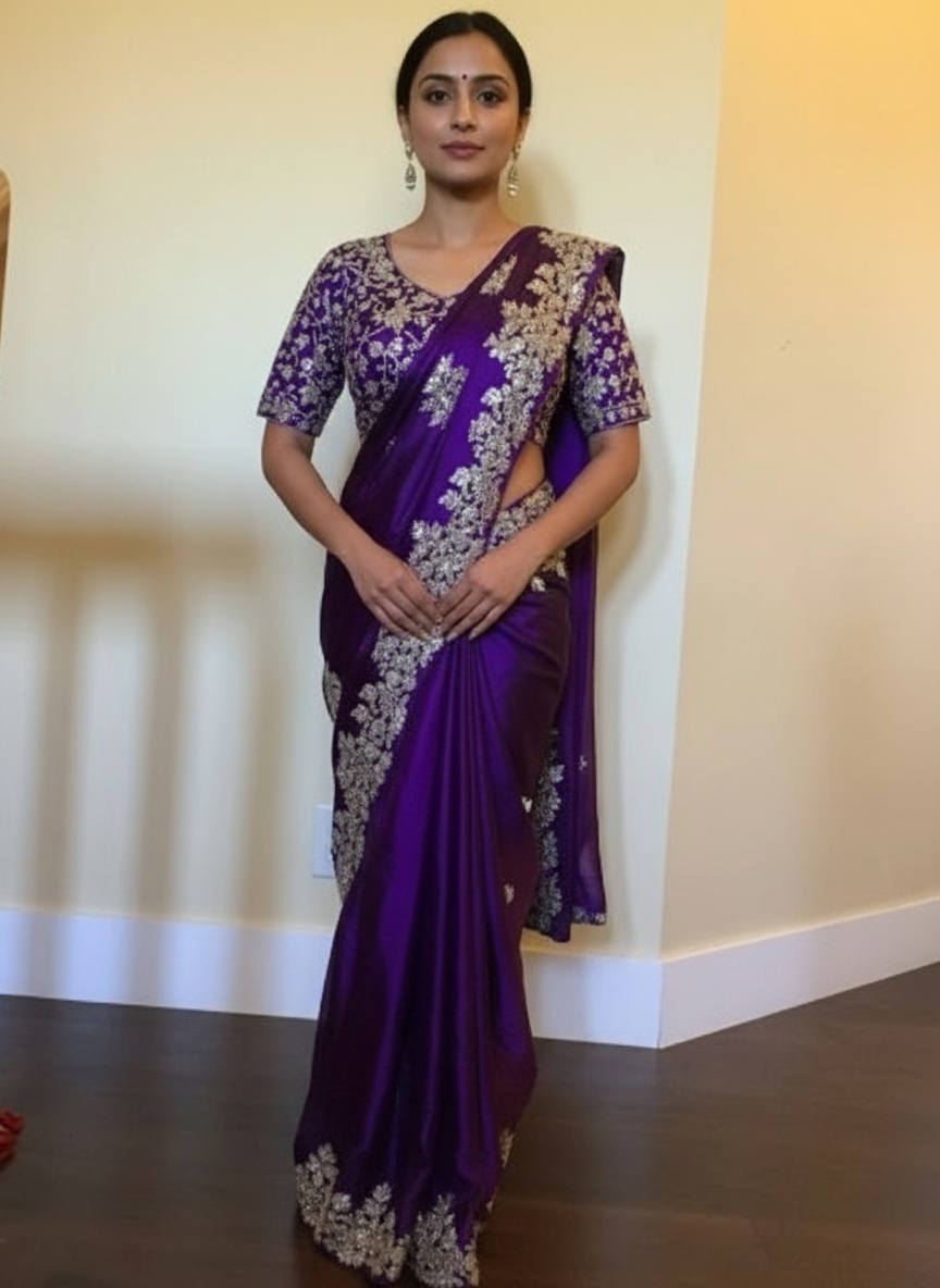 purple-saree