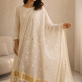 white-bandhani-dupatta