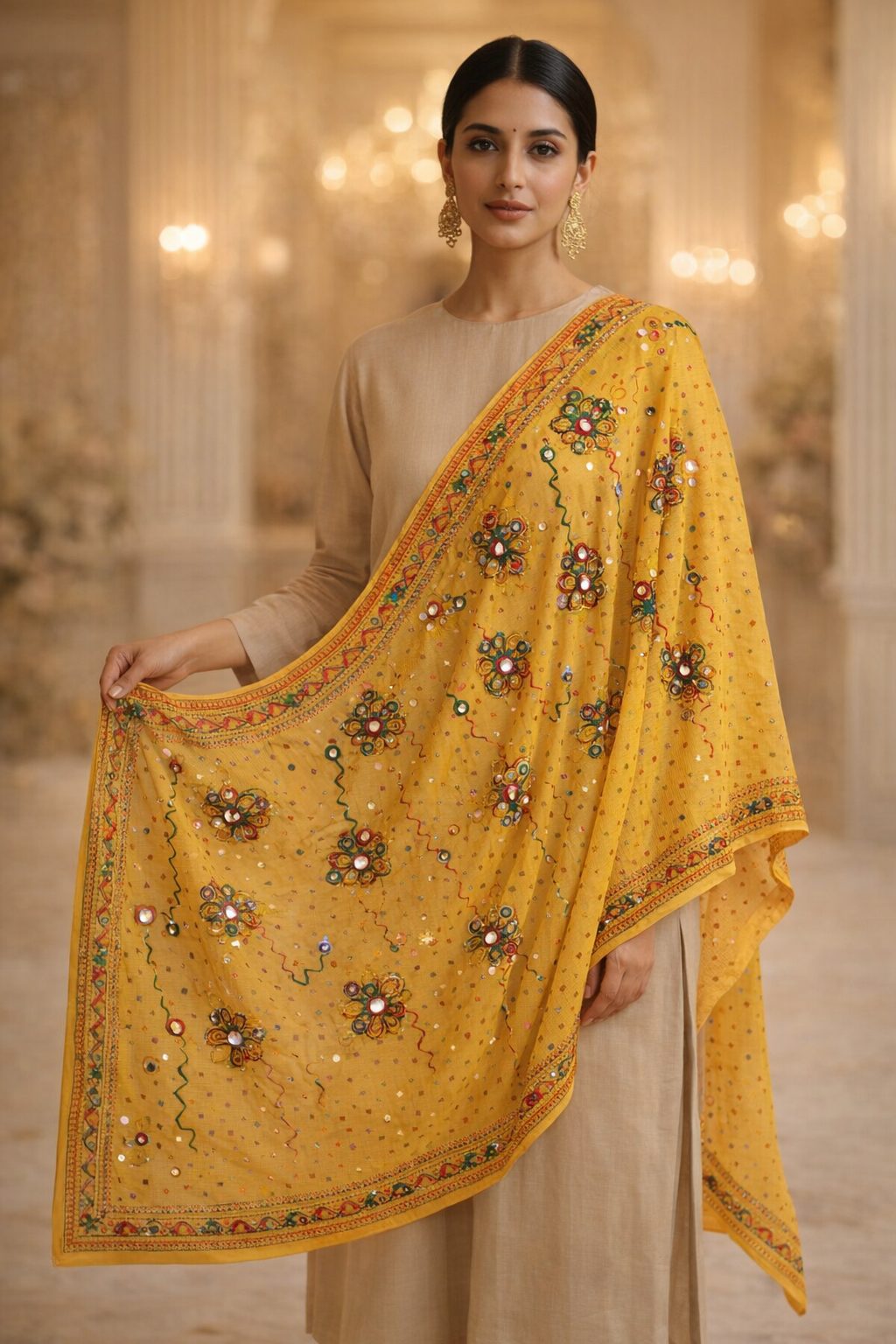 yellow-mirror-dupatta