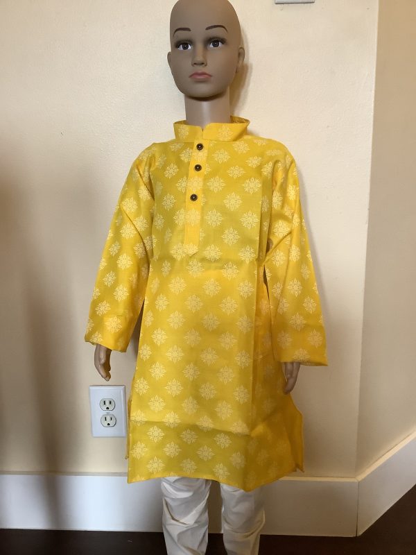 buy-kids-cotton-yellow-kurta-pajama-set