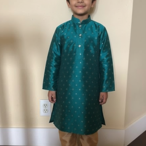 teal-kurta
