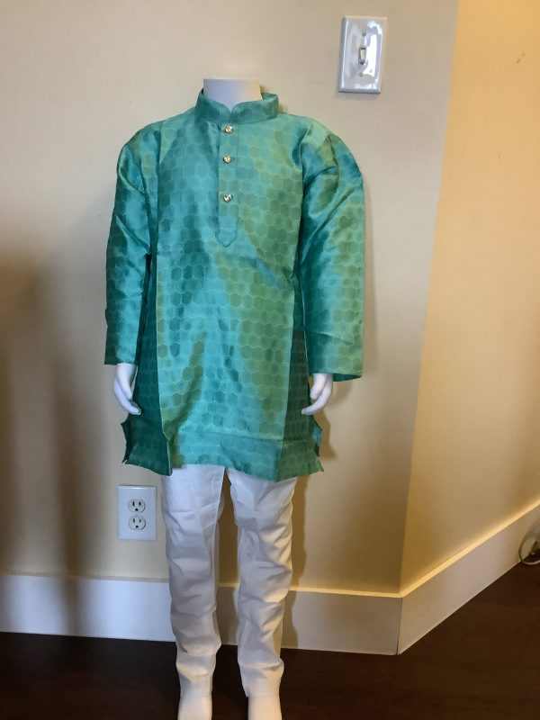 turquoise-geometric-kurta-pajama