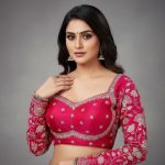 Silk Embroidered Blouse for Women Designer Wedding Festive Wear Pink