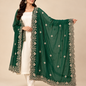 green-georgette-silk-dupatta