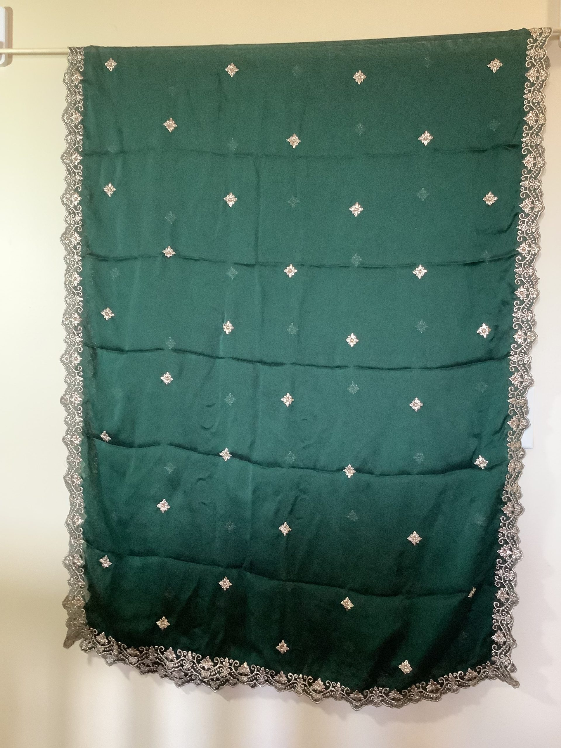 Green Georgette Silk Dupatta for Festive & Party Wear - Image 4