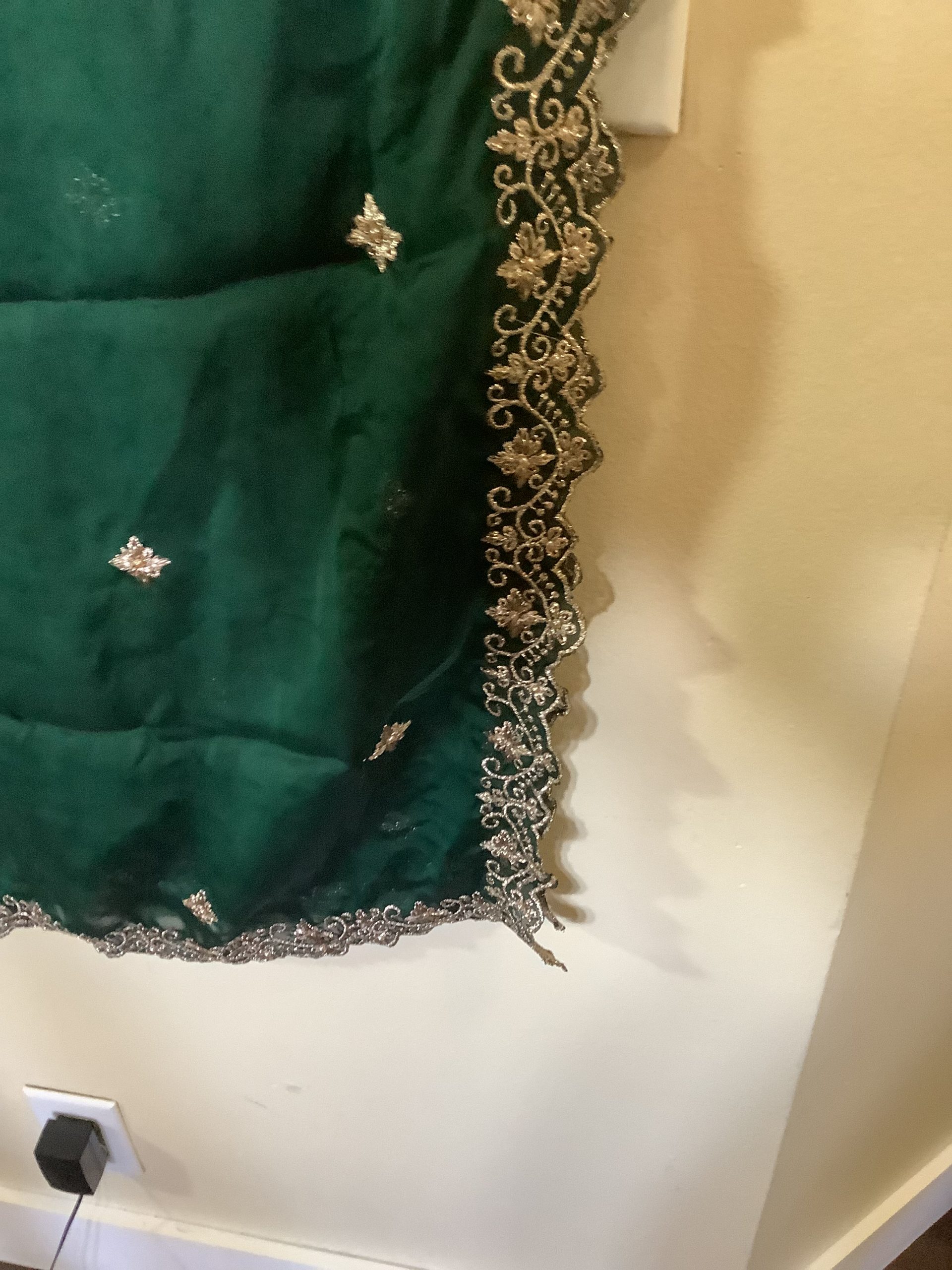 Green Georgette Silk Dupatta for Festive & Party Wear - Image 5