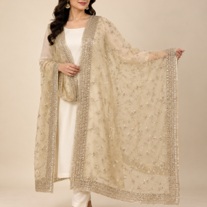 pale gold dupatta